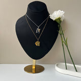PERSONALISED ENVELOPE NECKLACE - 18K WHITE/GOLD-PLATED