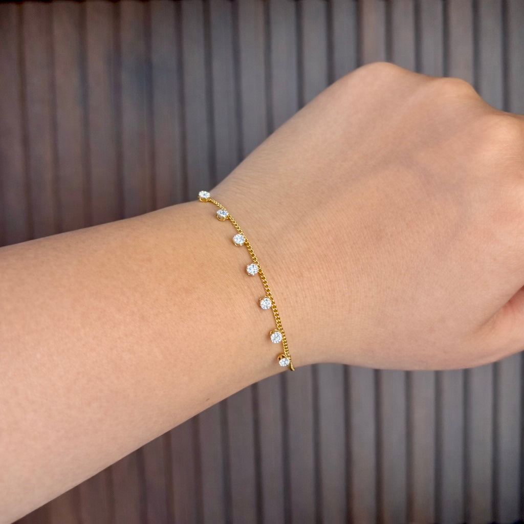 Tiny Solitaire Bracelet