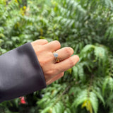 OPEN PAVE STACK RING - 18K GOLD-PLATED