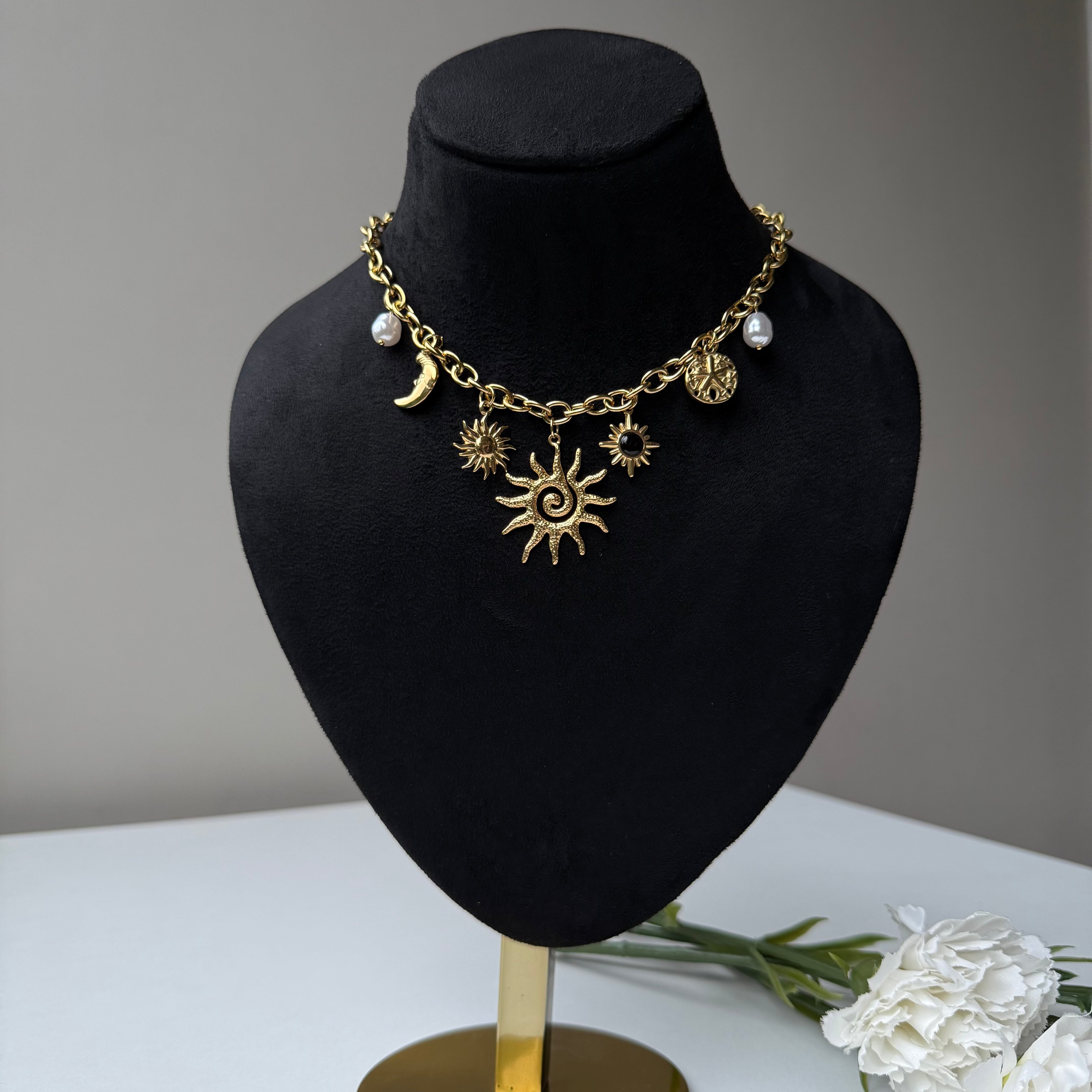 Aurora Tide Charm Necklace