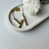 PERSONALISED HIDDEN MESSAGE NECKLACE - 18K WHITE/GOLD-PLATED