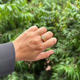 MARQUISE BEZEL RING - 18K GOLD-PLATED