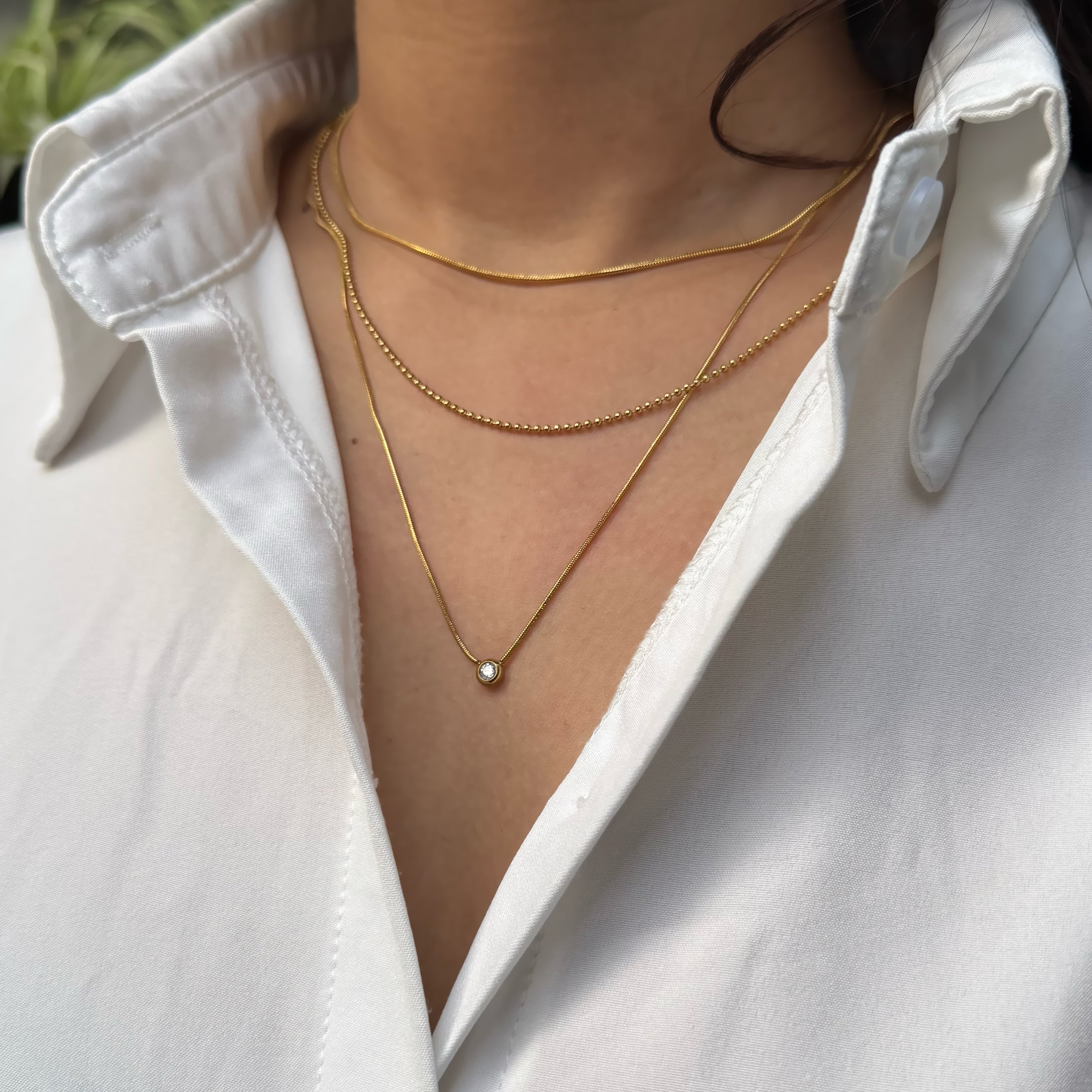 Luna Triple Layer Necklace