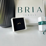 WISHBONE RING - 18K GOLD-PLATED