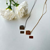 PERSONALISED ENVELOPE NECKLACE - 18K WHITE/GOLD-PLATED