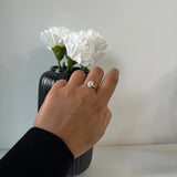 OVAL RING - 18K GOLD-PLATED