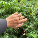 MARQUISE BEZEL RING - 18K GOLD-PLATED