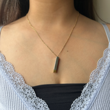 PERSONALISED HIDDEN MESSAGE NECKLACE - 18K WHITE/GOLD-PLATED