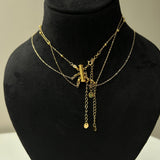 ANTI-TANGLE 3 NECKLACE CONNECTOR - 18K GOLD-PLATED