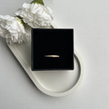 HALF PAVE RING - 18K GOLD-PLATED
