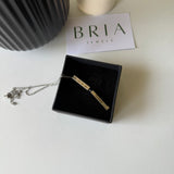 PERSONALISED HIDDEN MESSAGE NECKLACE - 18K WHITE/GOLD-PLATED