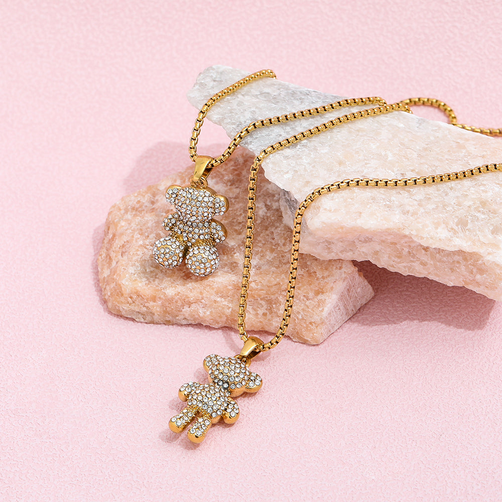 Sitting Teddy Necklace