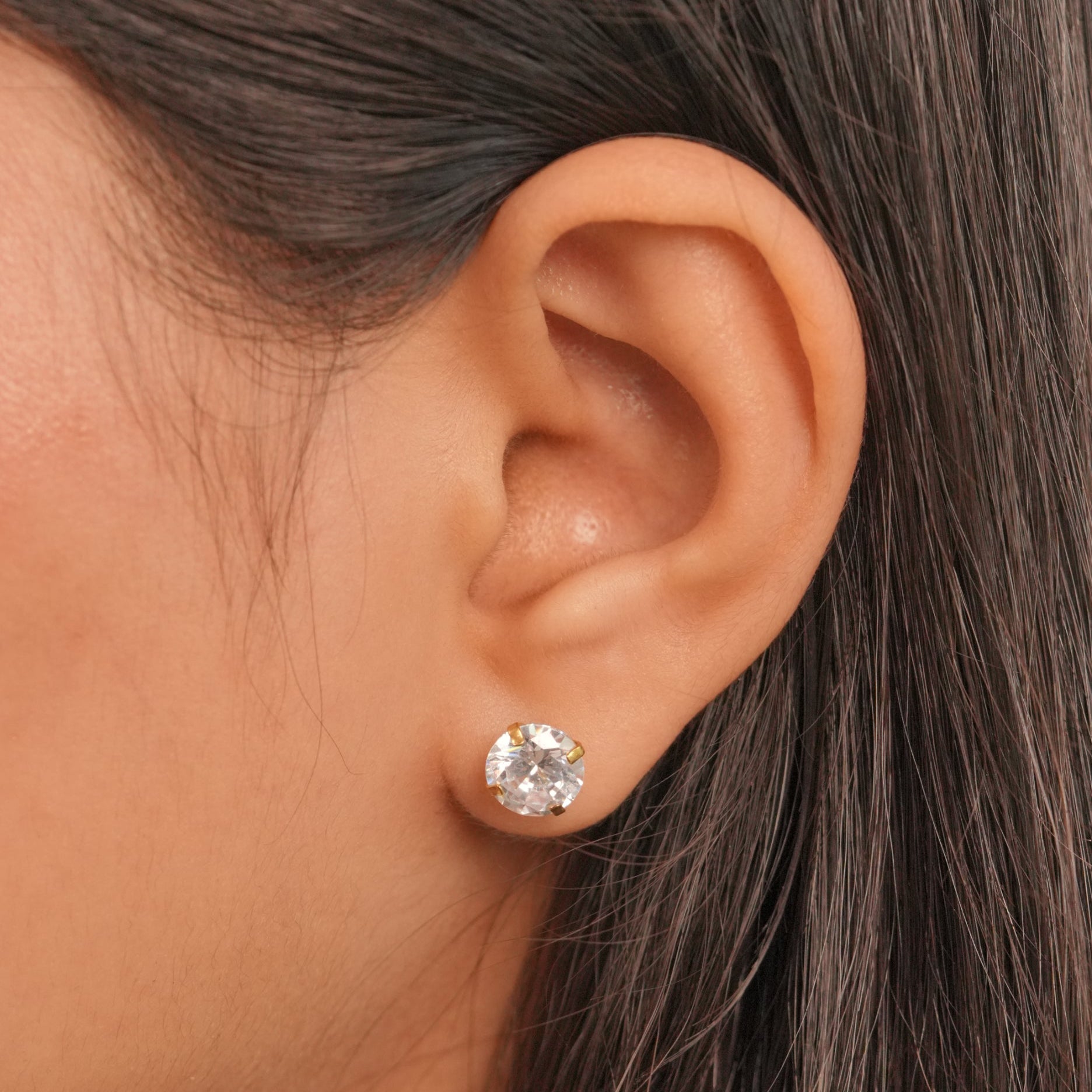 Solitaire Studs (8MM)
