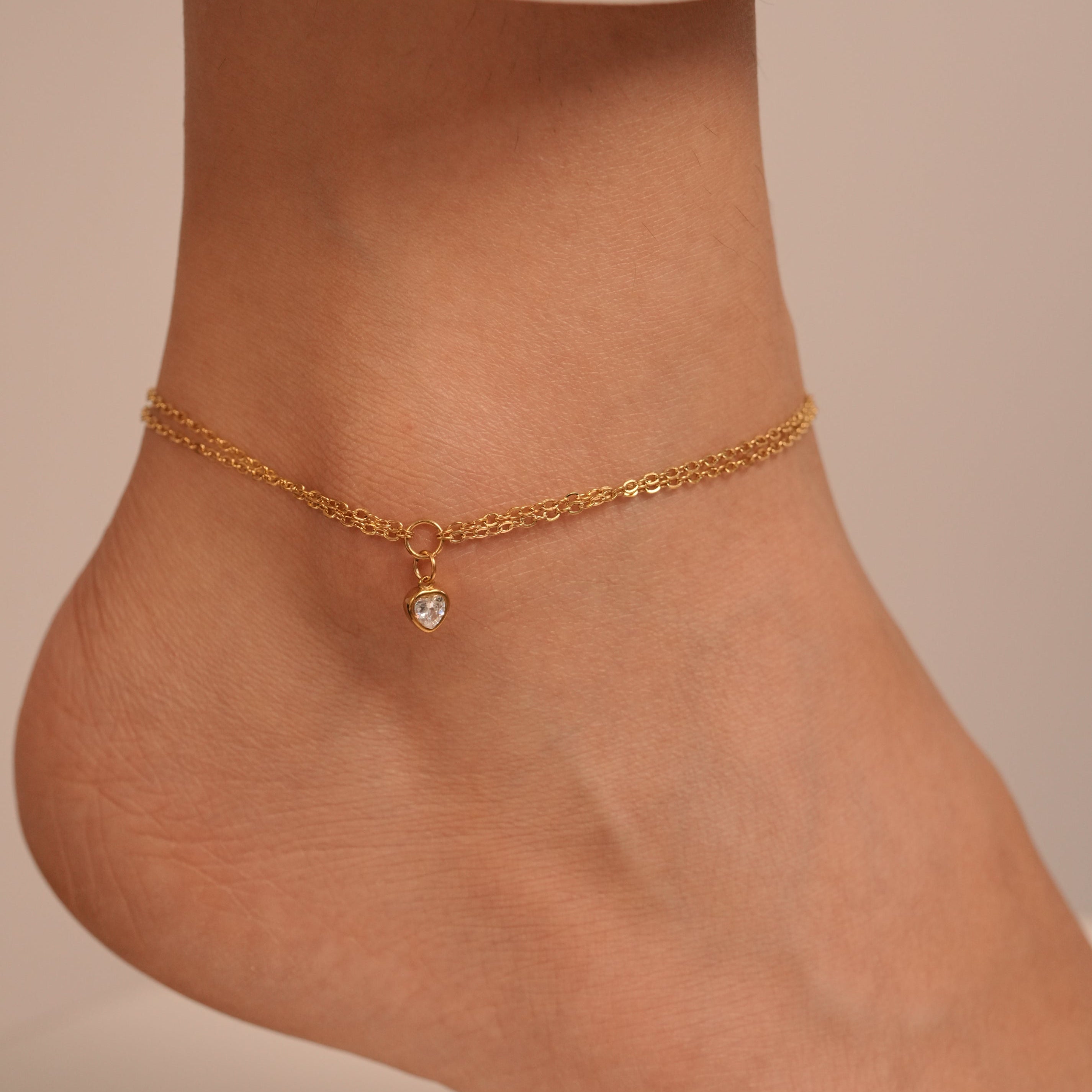 Heart Drop Anklet