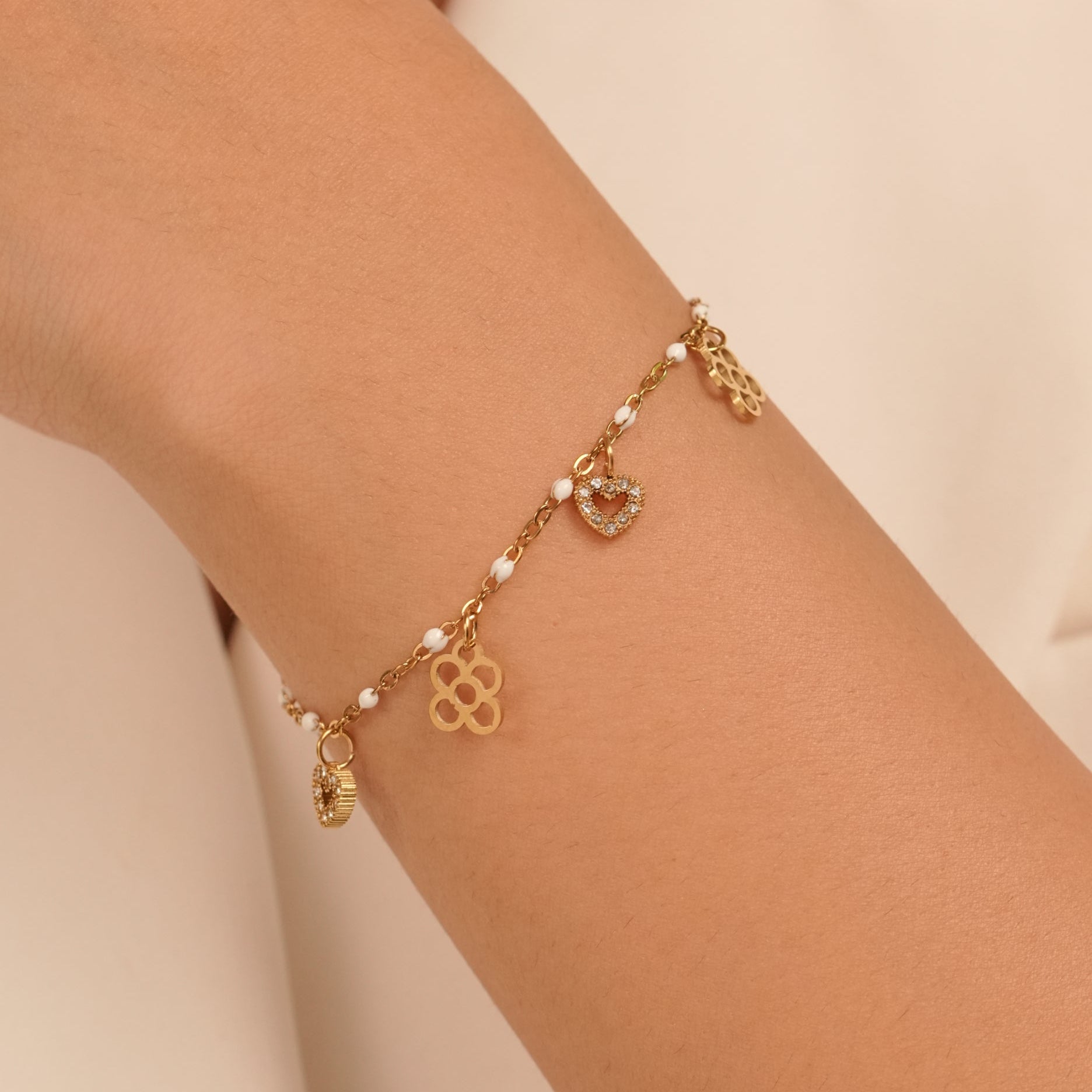 Beaded Charm Bracelet