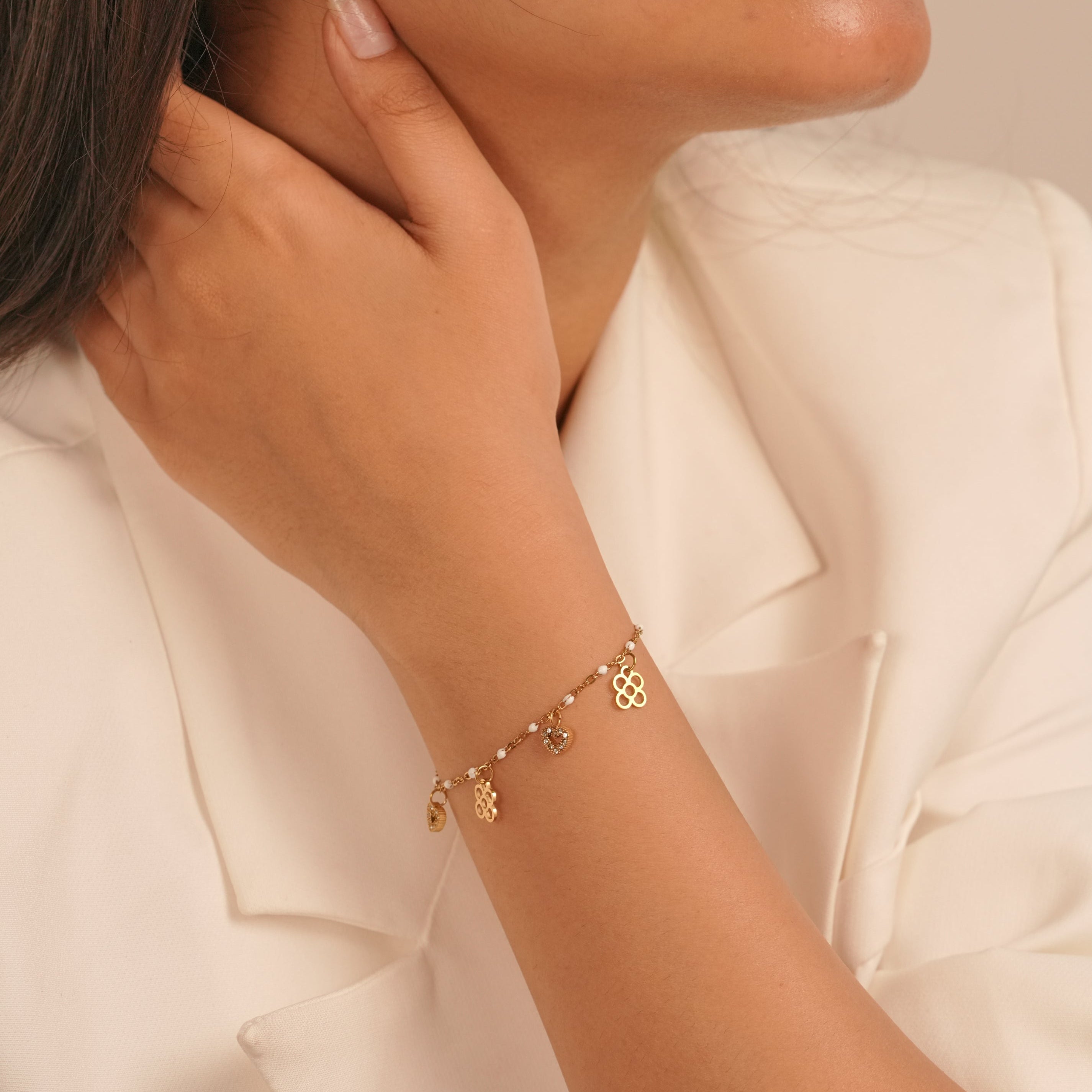 Beaded Charm Bracelet