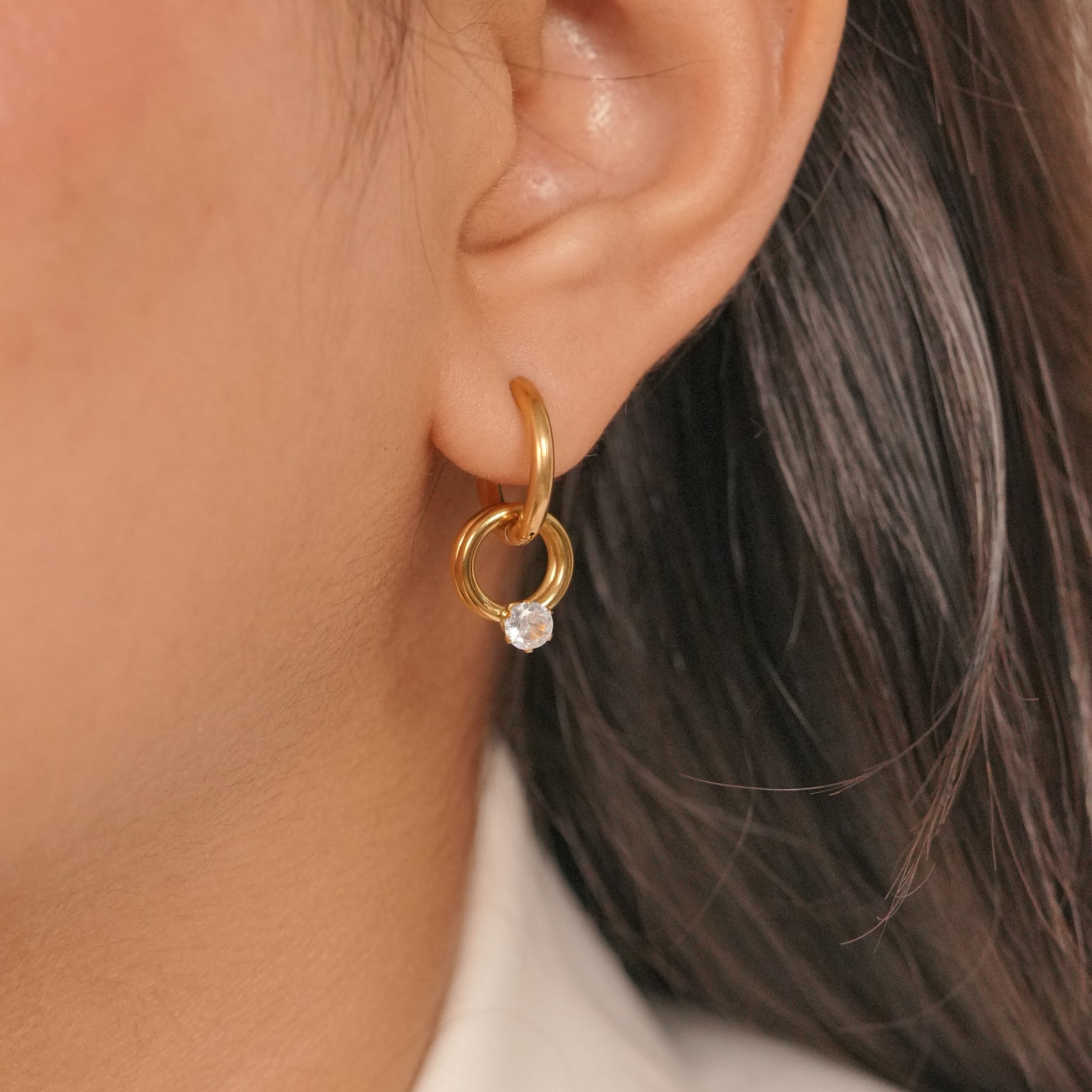 Multi Ring Solitaire Hoops