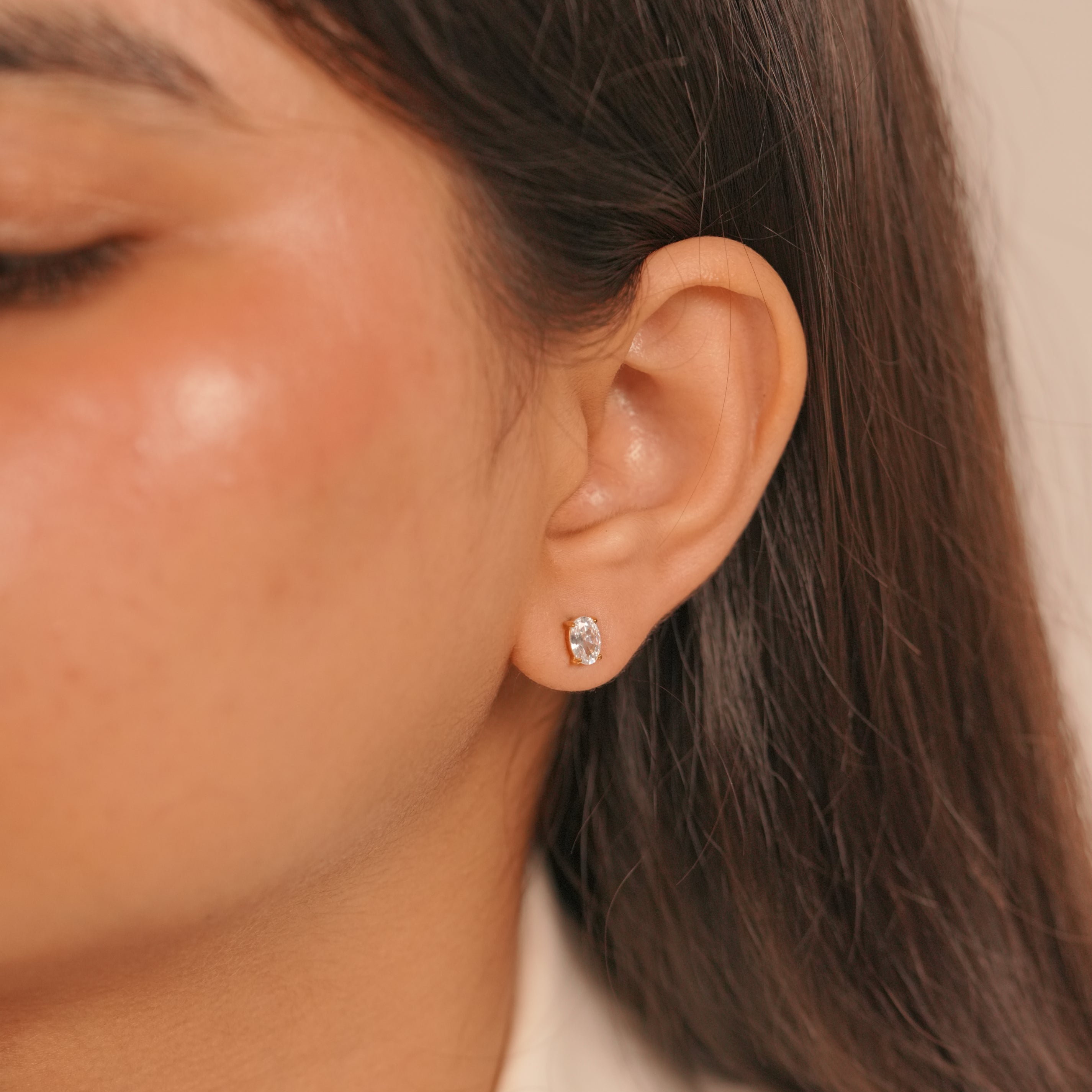 Mini Oval Earrings