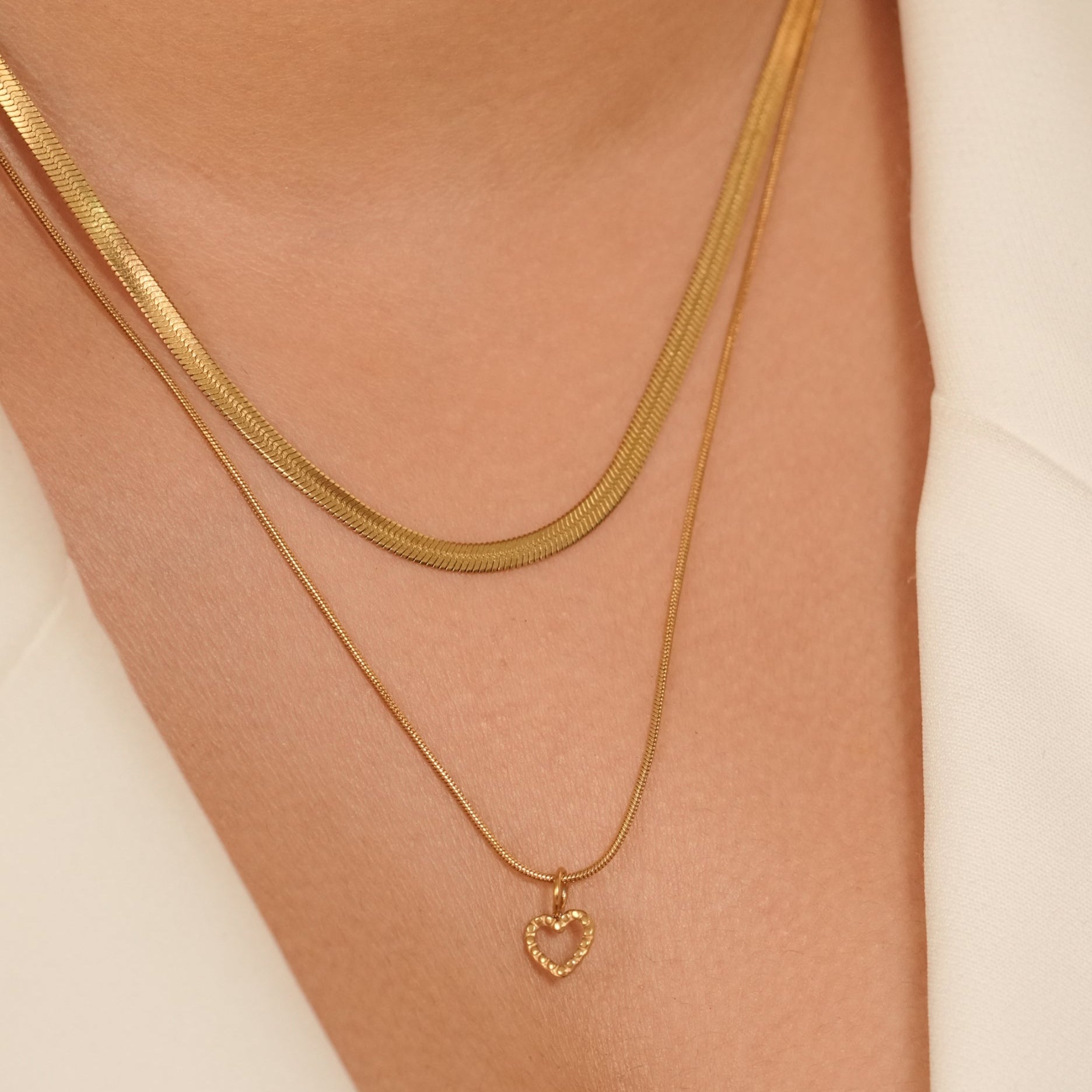 Layered Heart Necklace