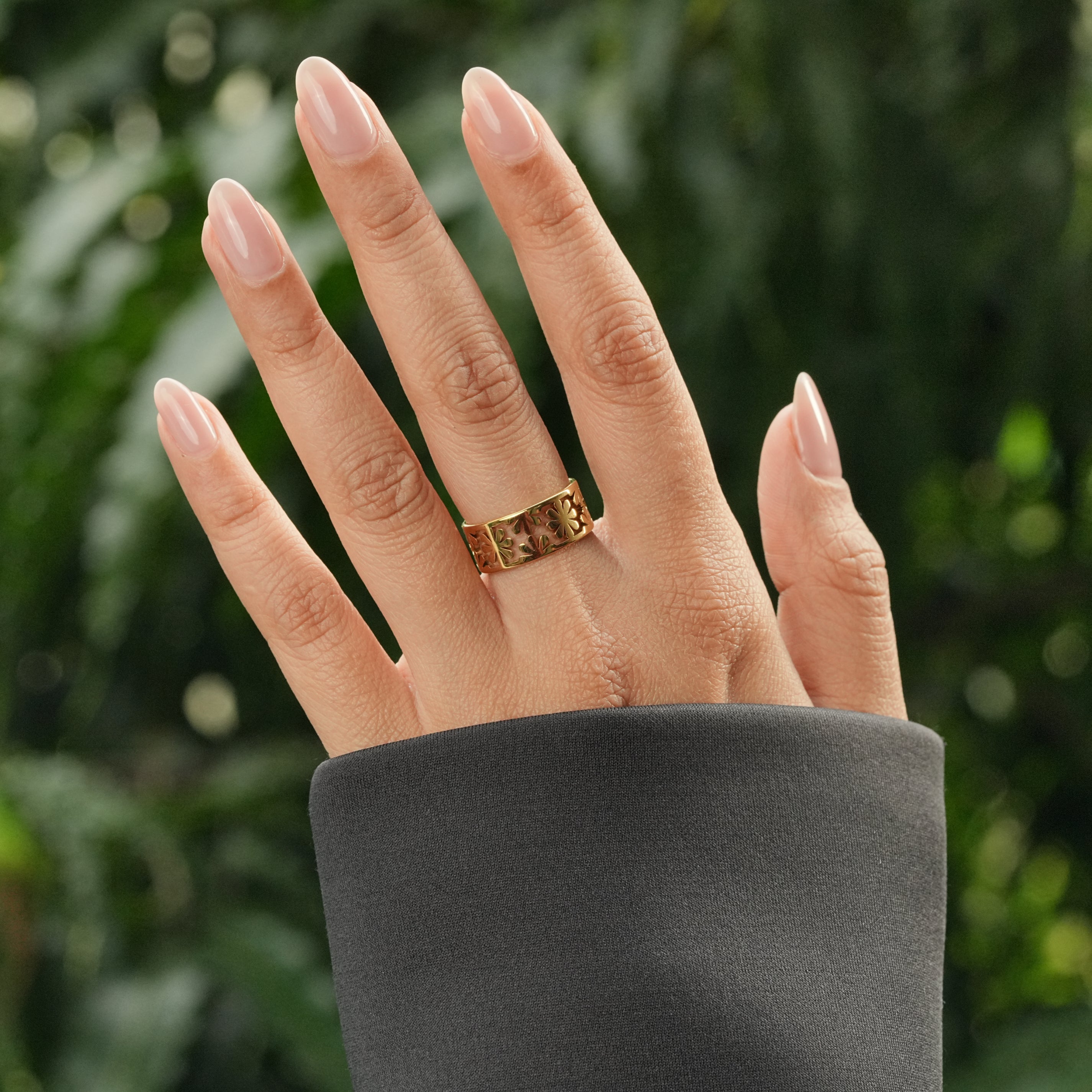 Floral Band Ring