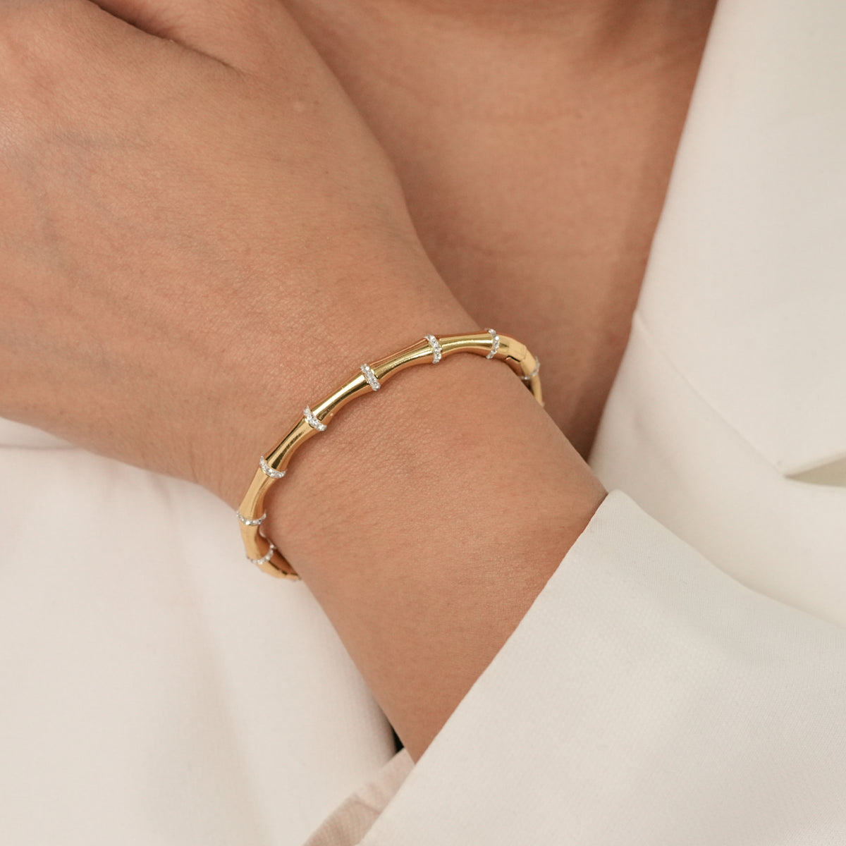 Diamond Segment Bangle