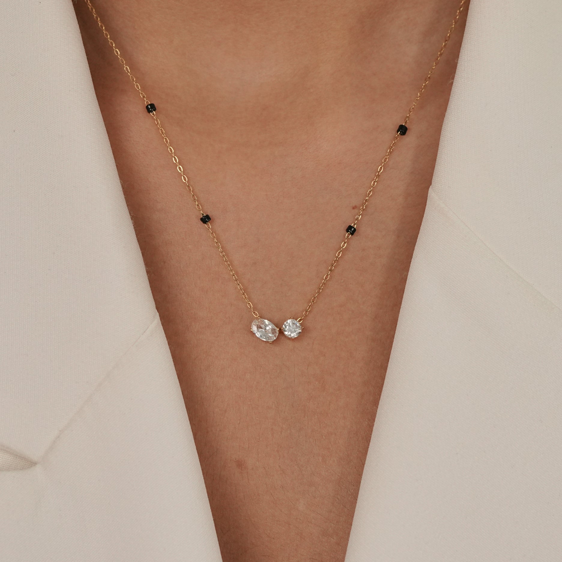 Double Stone Mangalsutra