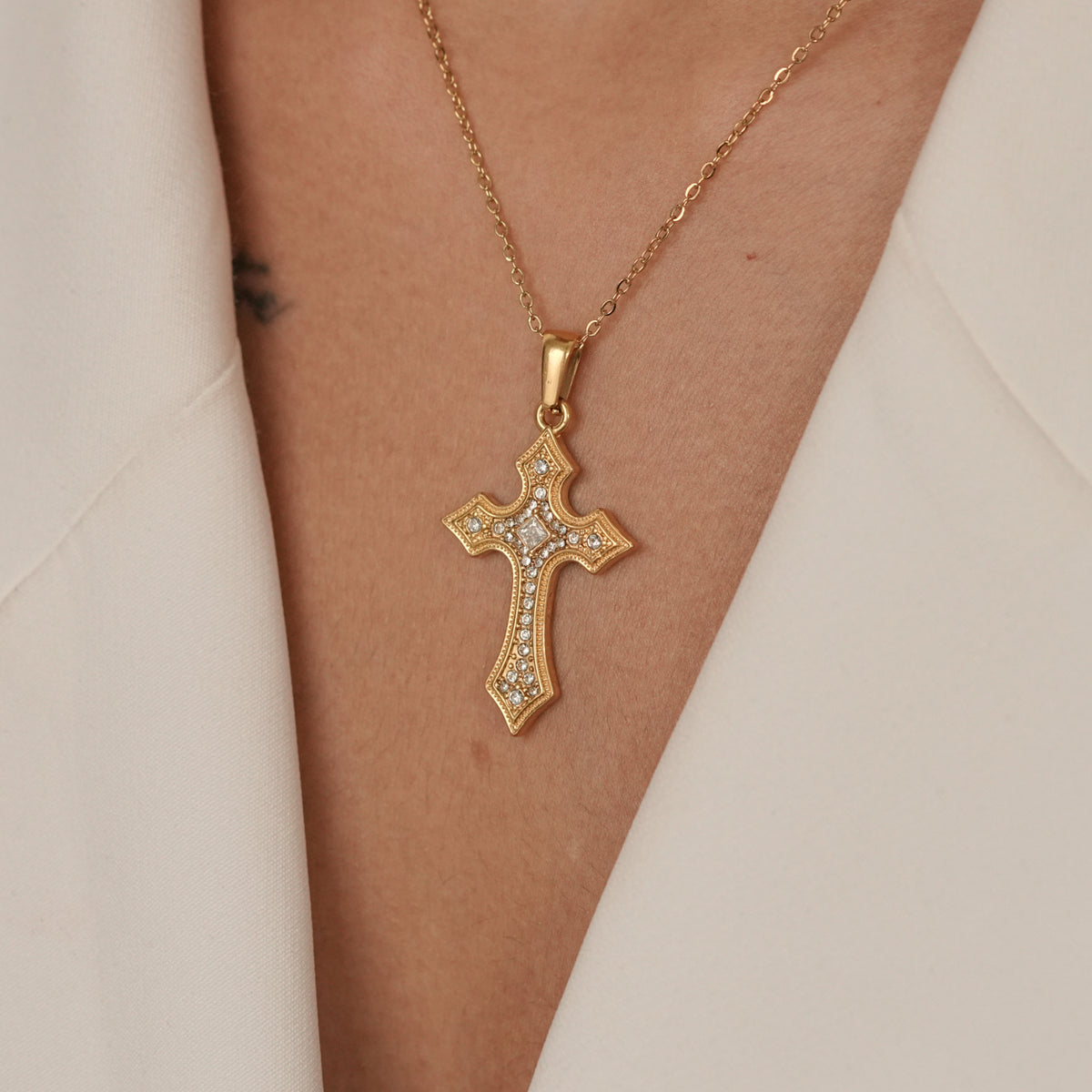 Vintage Cross Necklace