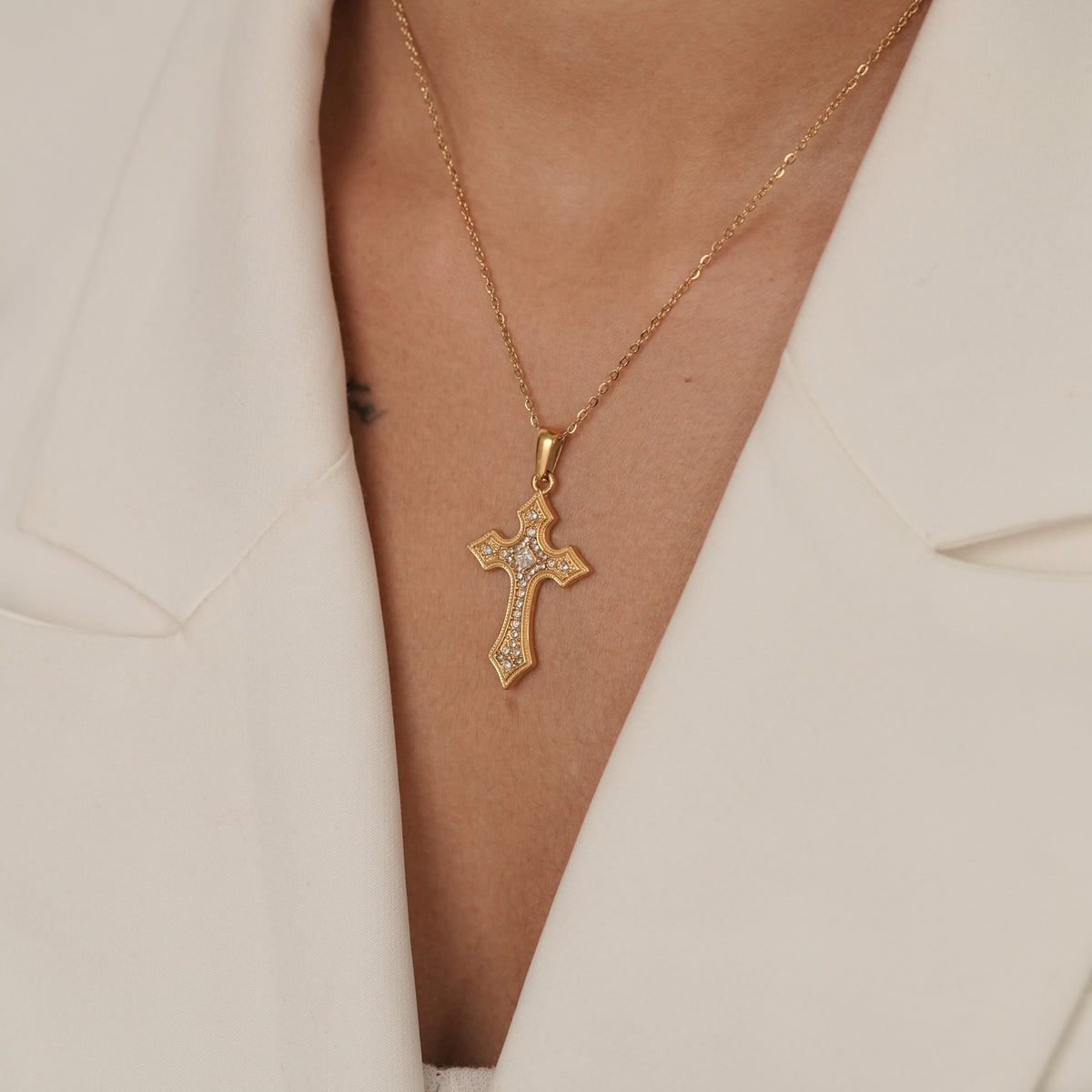 Vintage Cross Necklace