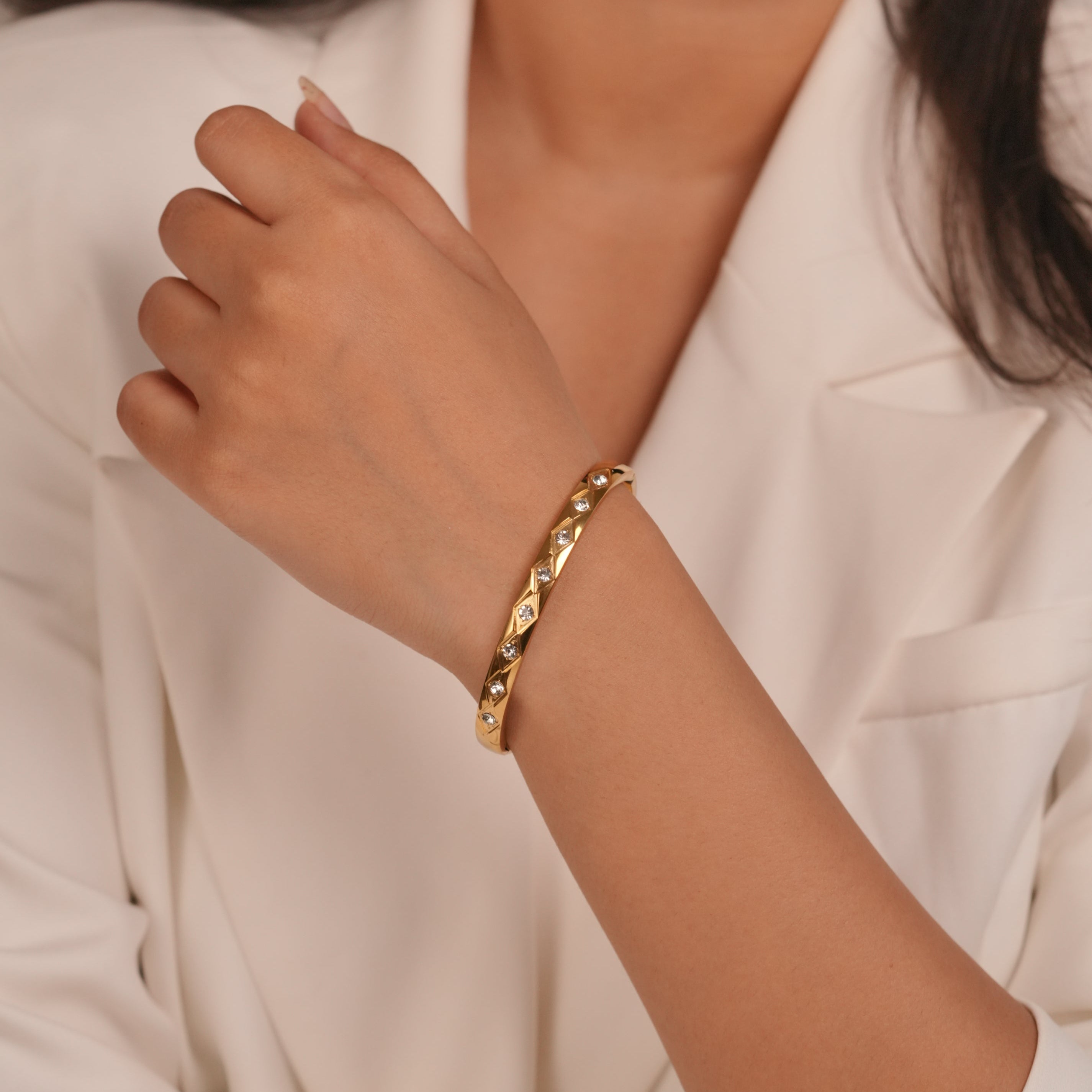 Crystal Row Bangle