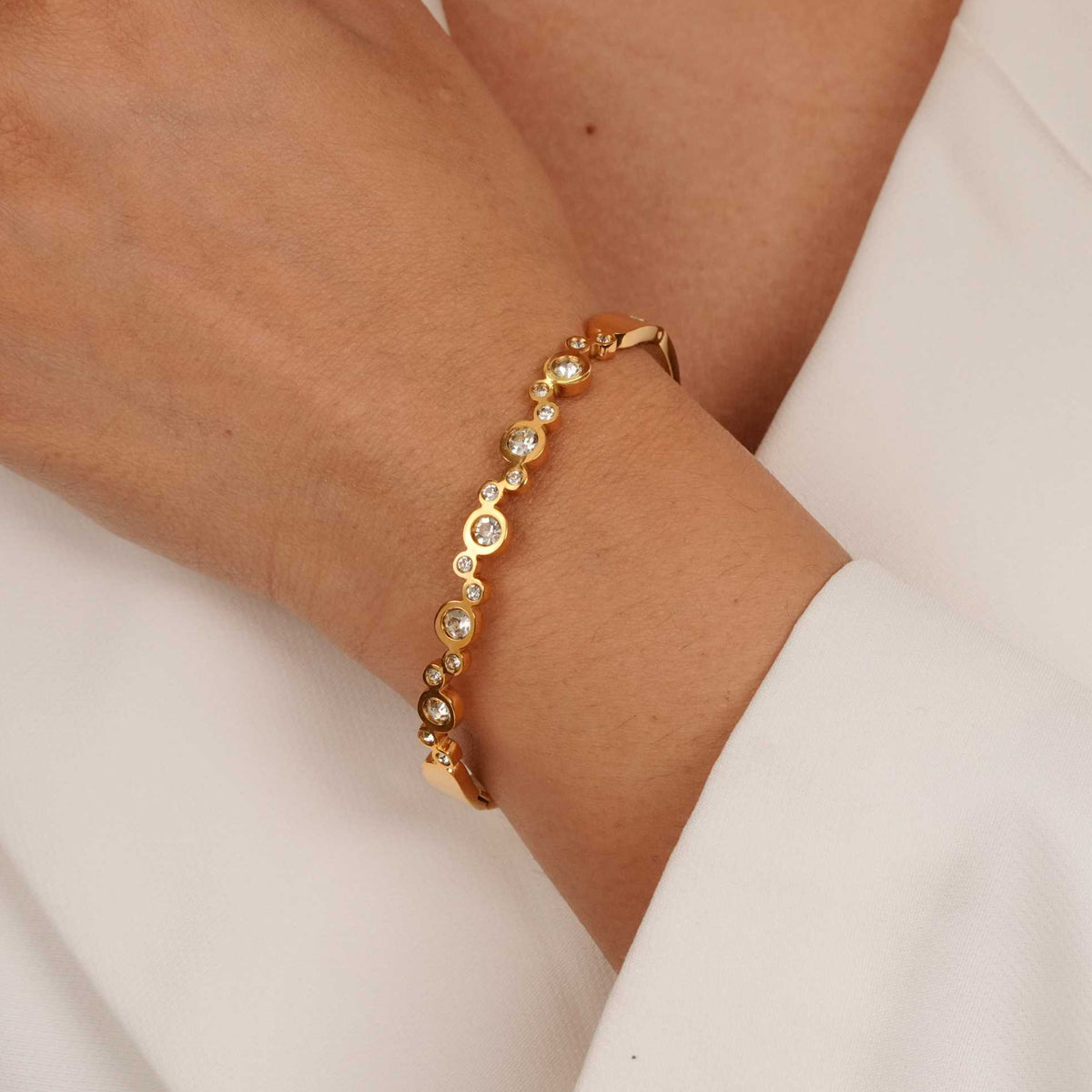 Luna Crystal Bangle