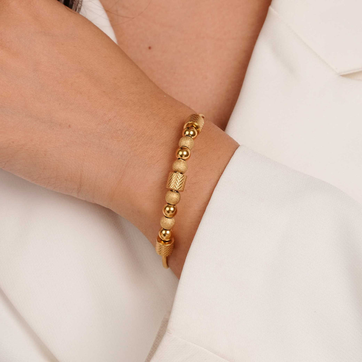 Gold Bead Bracelet