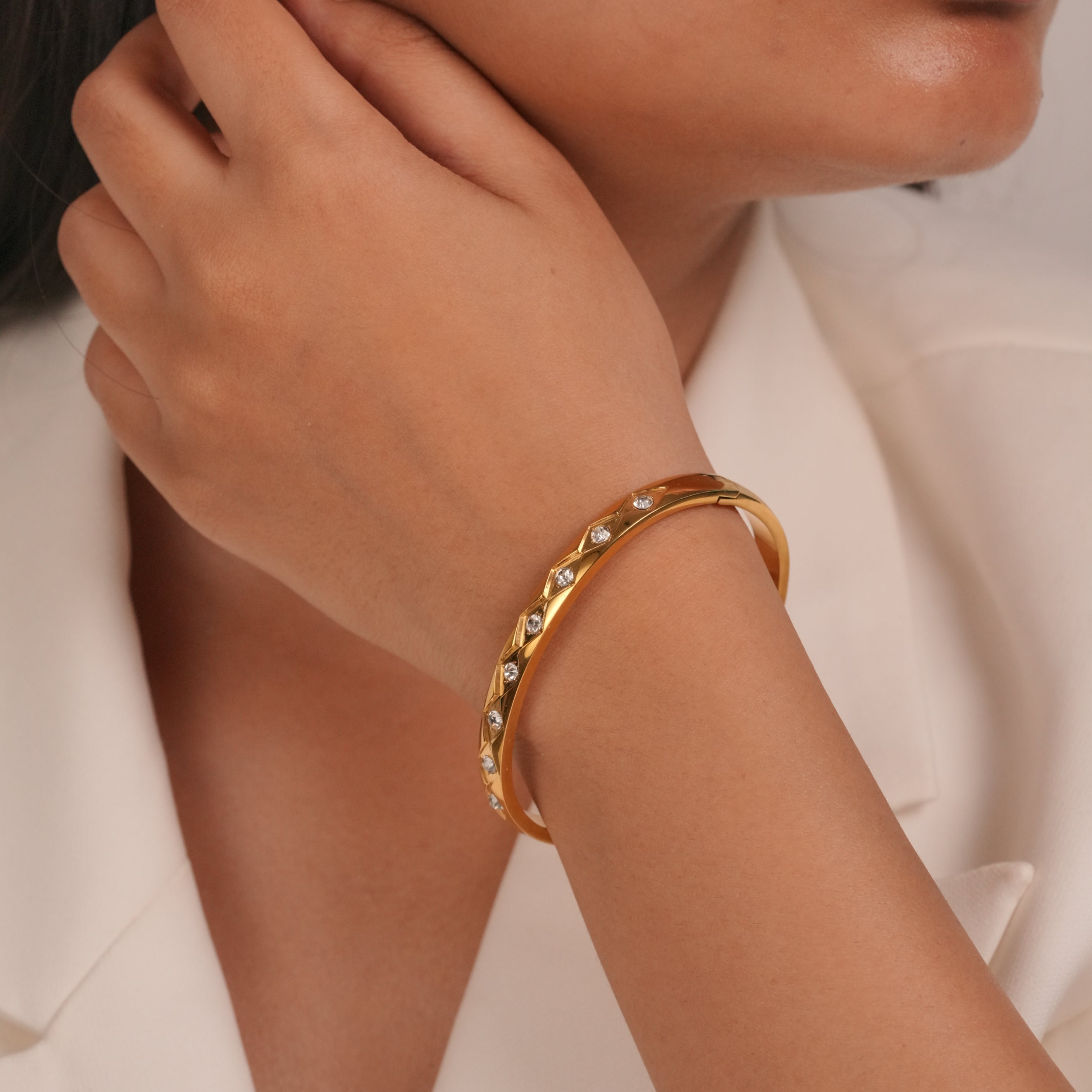 Crystal Row Bangle