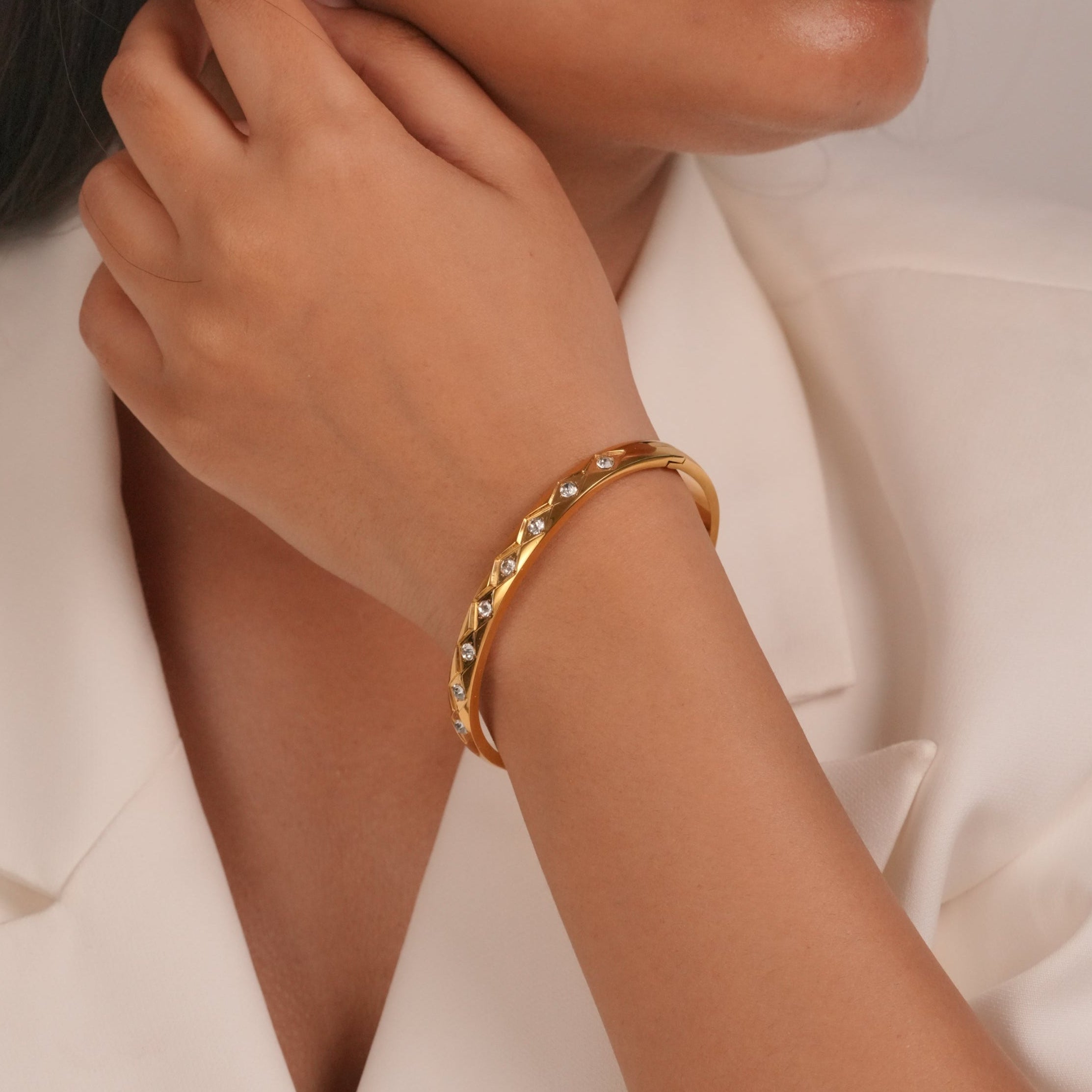 Crystal Row Bangle
