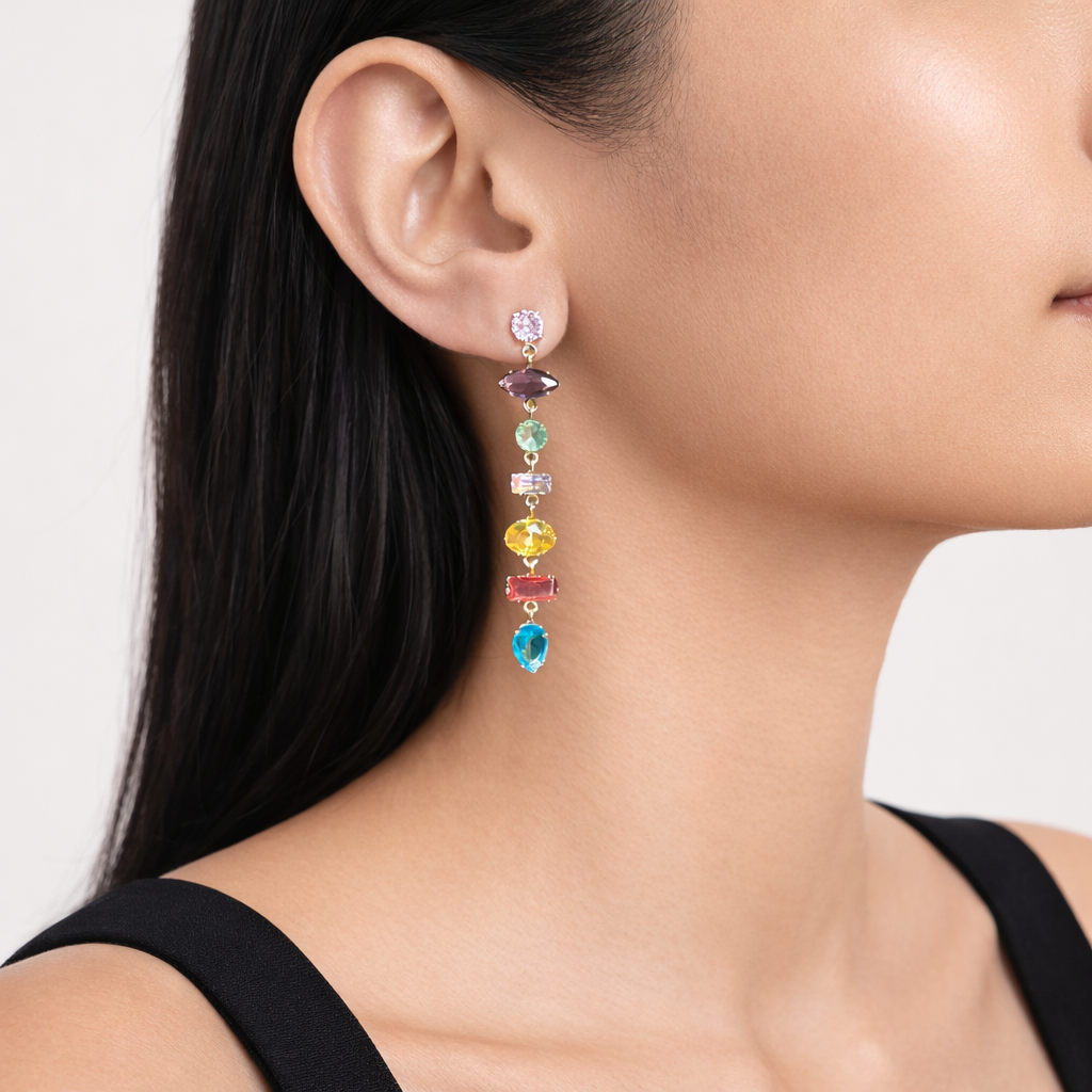 Rainbow Drop Earrings