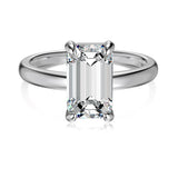 EMERALD CUT RING - Fine Silver