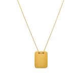 PERSONALISED TAG NECKLACE- 18K GOLD-PLATED