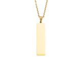 PERSONALISED THIN NECKLACE - 18K WHITE/GOLD-PLATED