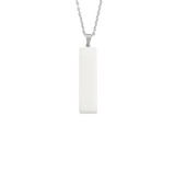 PERSONALISED THIN NECKLACE - 18K WHITE/GOLD-PLATED