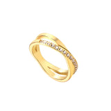 X RING - 18K GOLD-PLATED