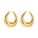 CELINE HOOPS - 18K GOLD-PLATED