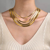 SNAKE CHAIN (5MM) - 18K GOLD-PLATED