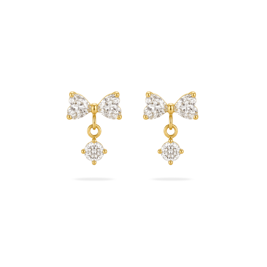 Studded Bow Earrings