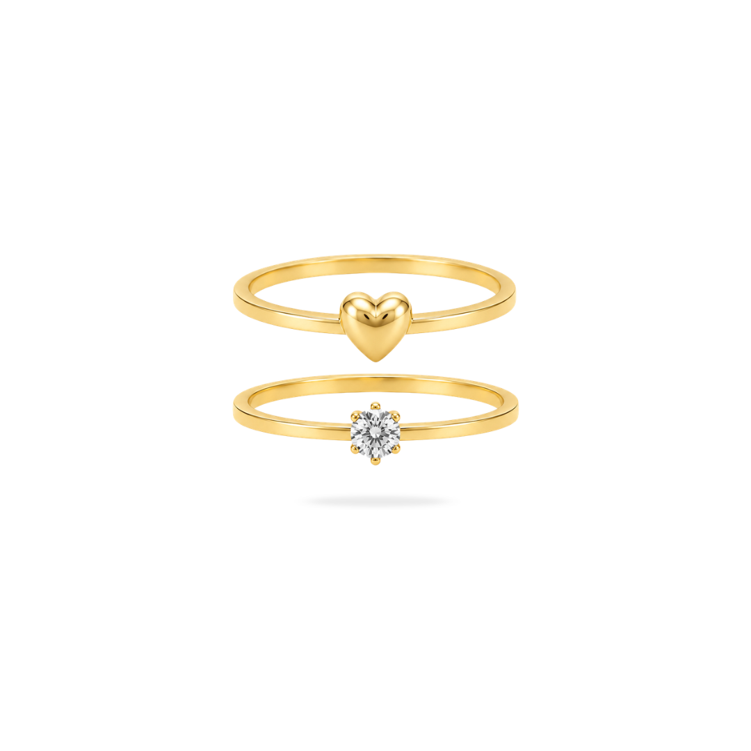 Amore Stack of 2 Ring