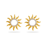 SUNBURST EARRINGS - 18K GOLD-PLATED