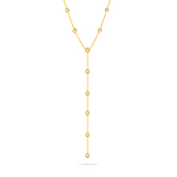 CLEOPATRA LARIAT NECKLACE - 18K GOLD-PLATED
