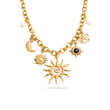 AURORA TIDE CHARM NECKLACE - 18K GOLD-PLATED