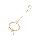 MULTI-STRAND HANDCHAIN BRACELET - 18K GOLD-PLATED