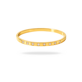 7-CHANNELED BANGLE - 18K GOLD-PLATED