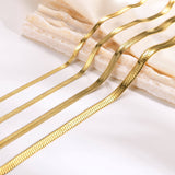 SNAKE CHAIN (5MM) - 18K GOLD-PLATED