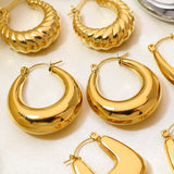 CELINE HOOPS - 18K GOLD-PLATED